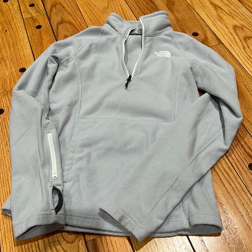 North Face Women’s fleece half zip-up.